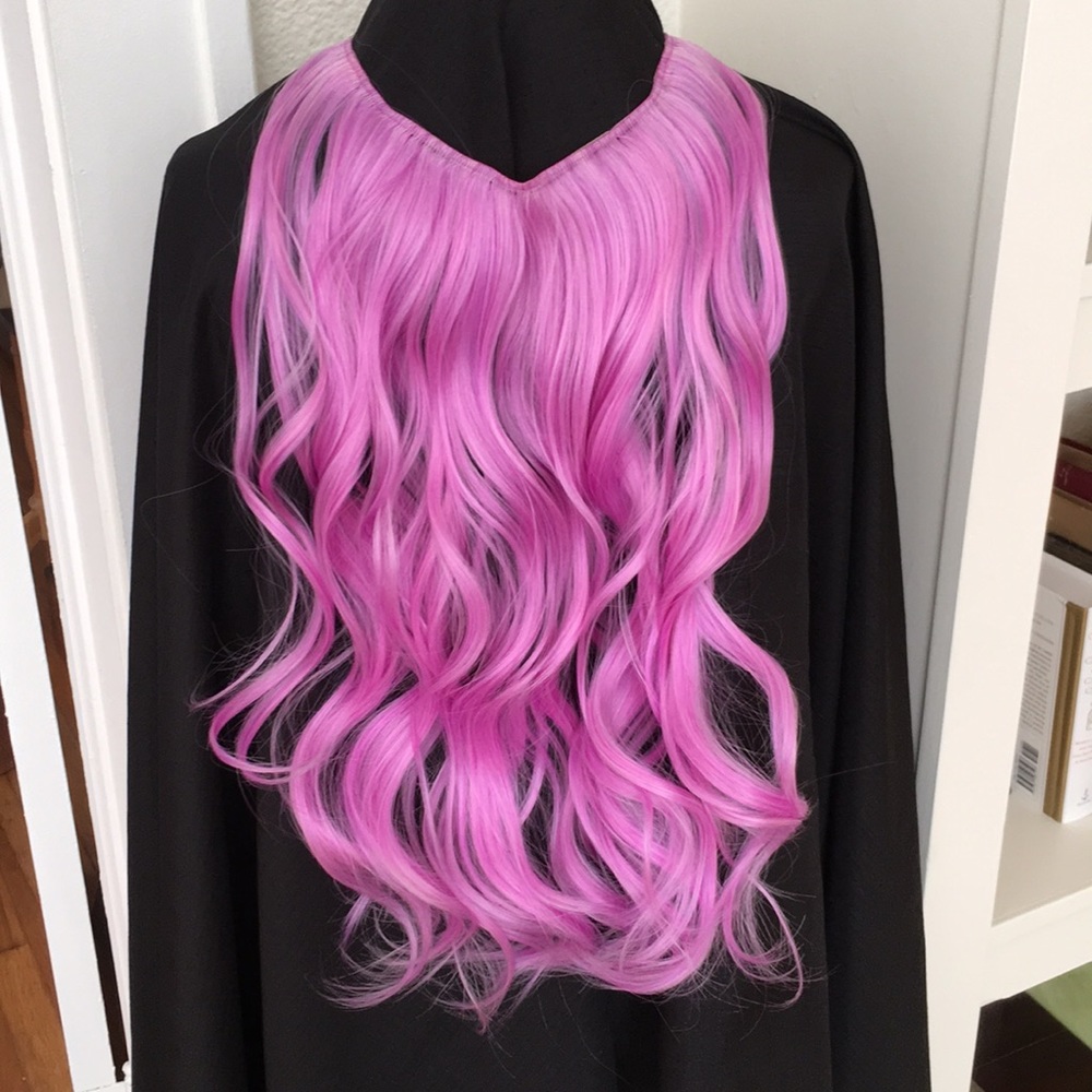 Hair Extension 18” Curly Orchid Purple Synthetic